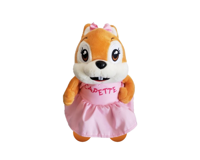 Réalisation Peluche Capette par Planète Peluches