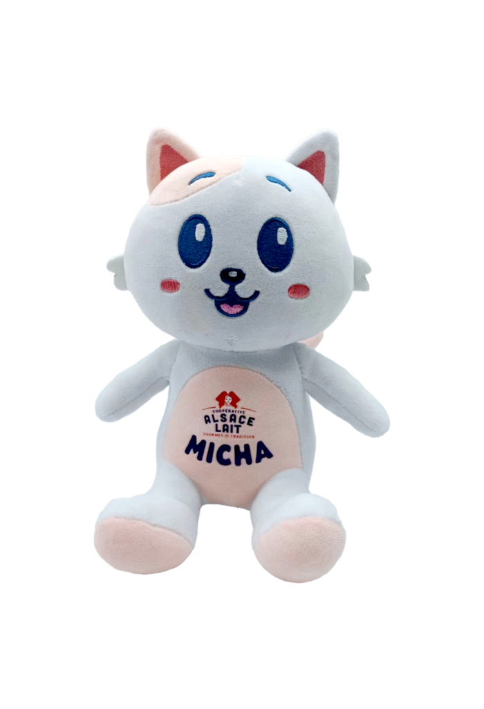 Réalisation Peluche Alsace Lait par Planète Peluches