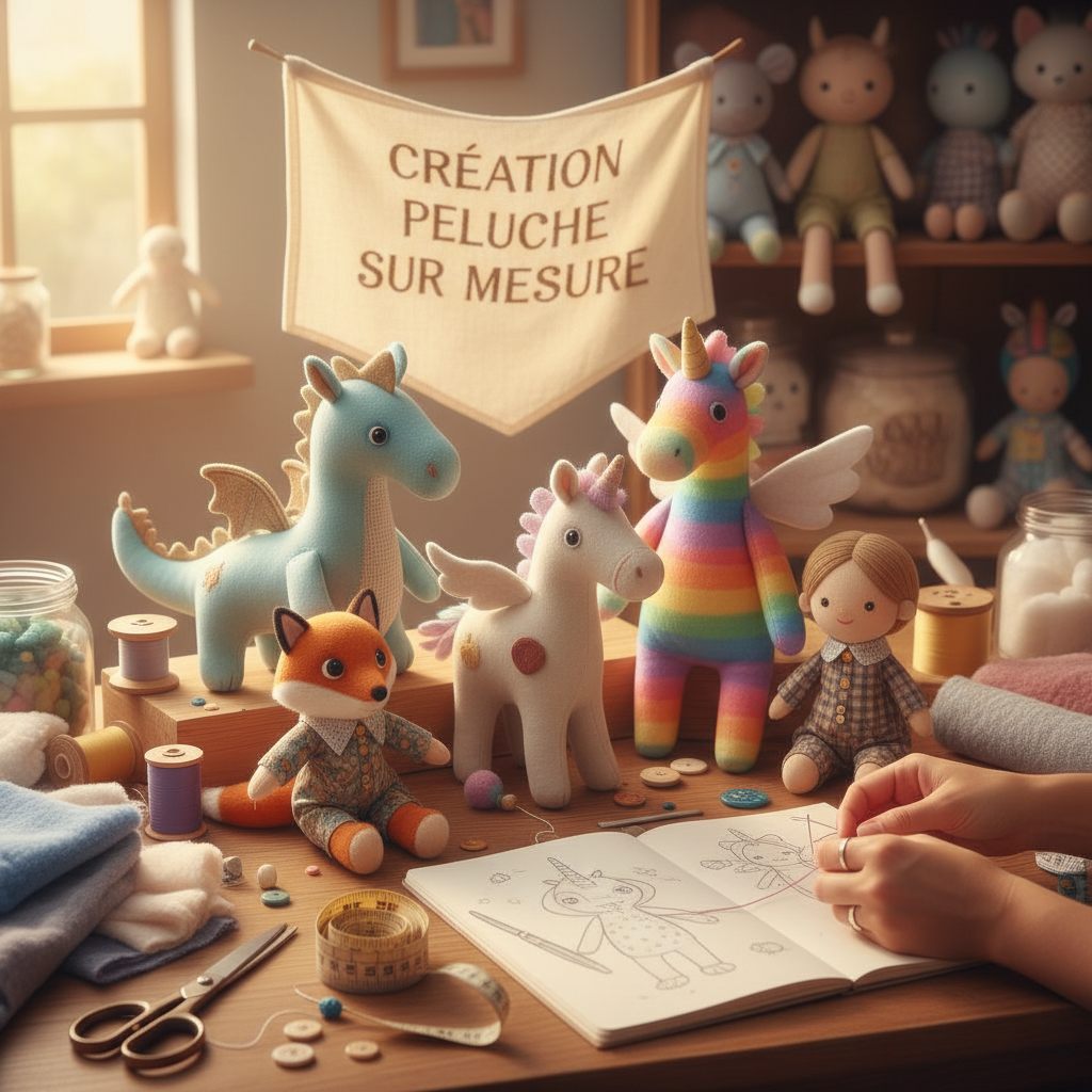 création peluche sur mesure
