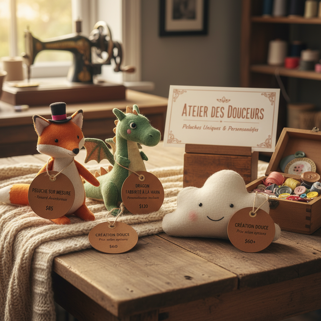 peluche sur mesure prix