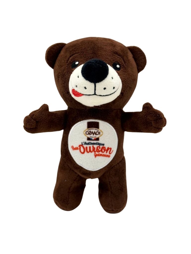 Réalisation Peluche Ourson CEMOI par Planète Peluches
