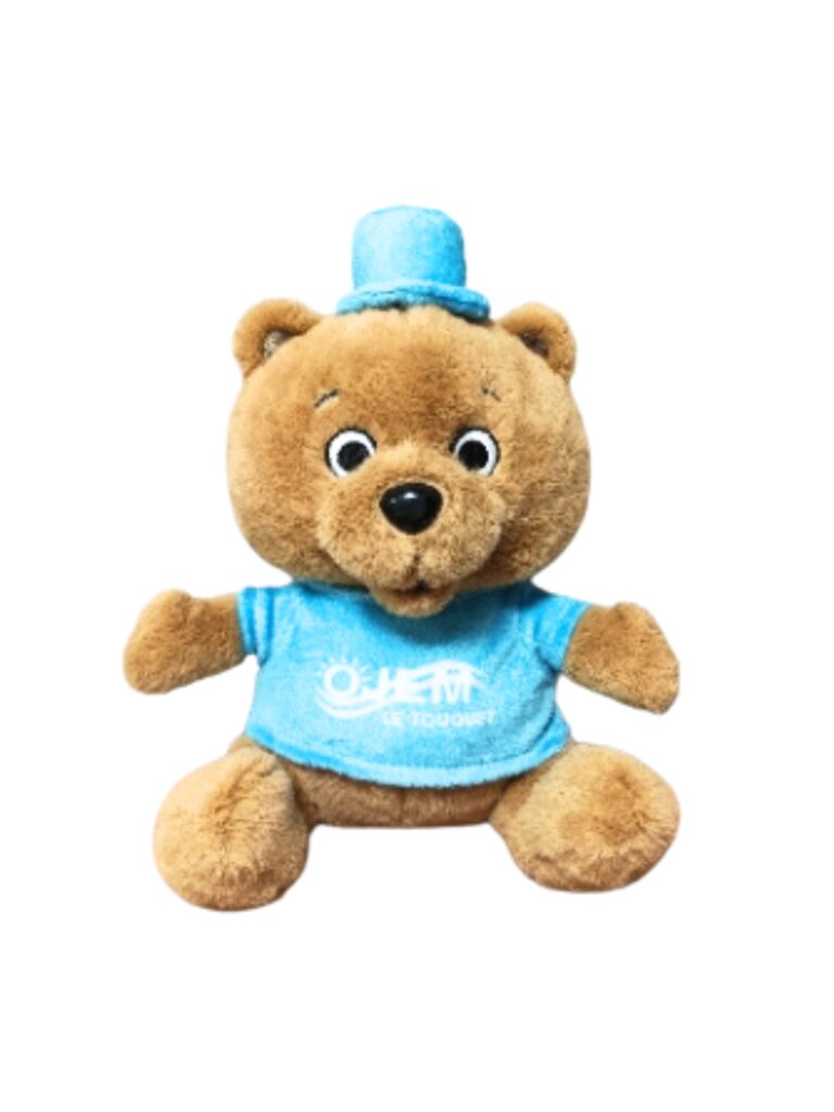 Réalisation Peluche ours OJEM par Planète Peluches